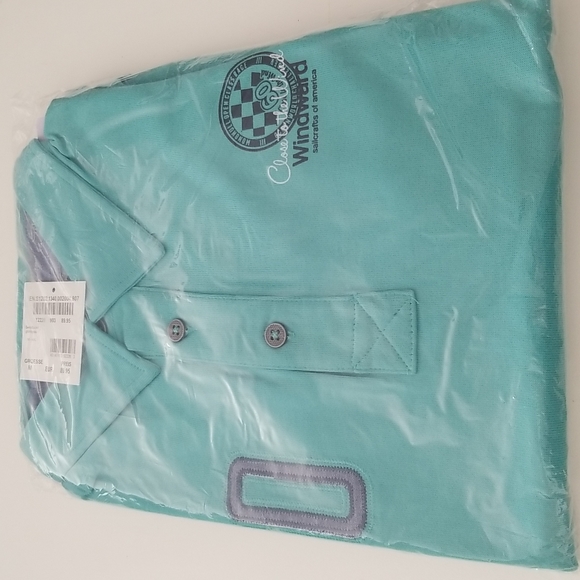 Windward sailing Men's Golf shirt - NWT - Size M - 4XL stretch - by Engbes - Picture 8 of 8